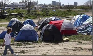 Homeless encampment USA