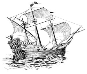 Galleon_transport of slaves and commodities